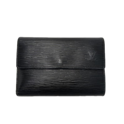 LOUIS VUITTON ルイヴィトン エピ ポルトトレゾール・エテュイ パピエ M63712 ブラック 3つ折り財布