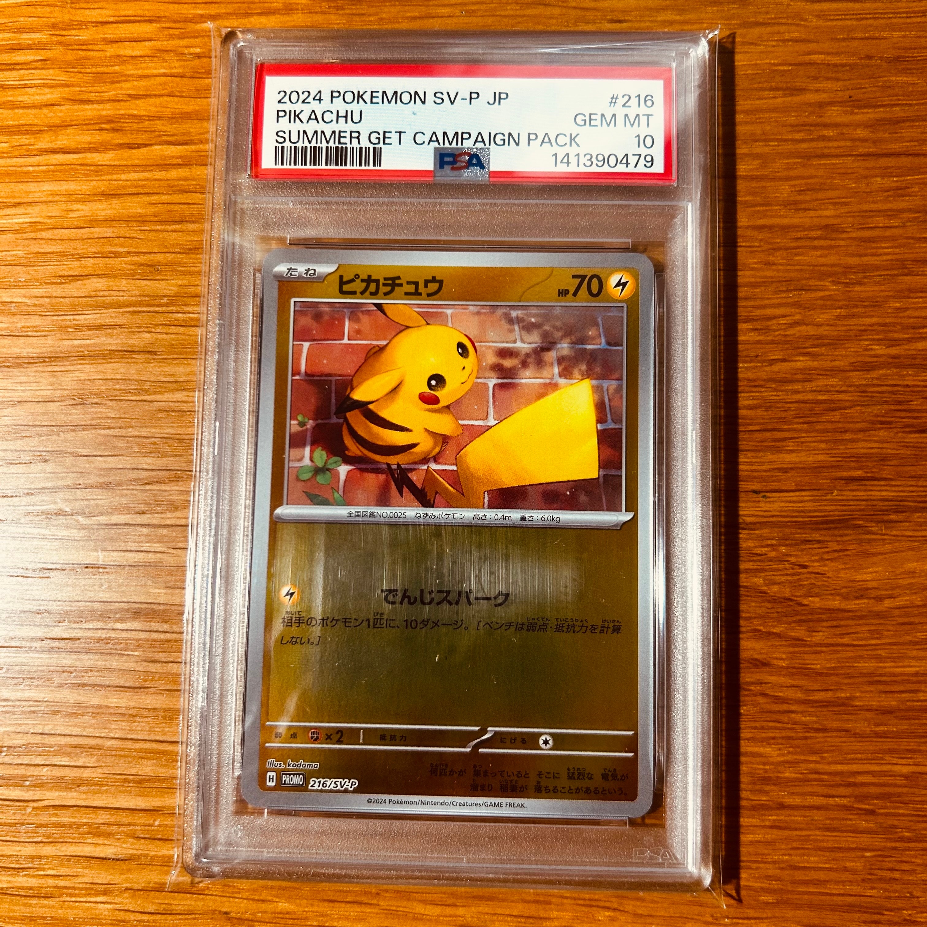 ピカチュウ P [SV-P 216](プロモカードパック「ポケカの夏がキタ!プロモカードGetキャンペーン!」)