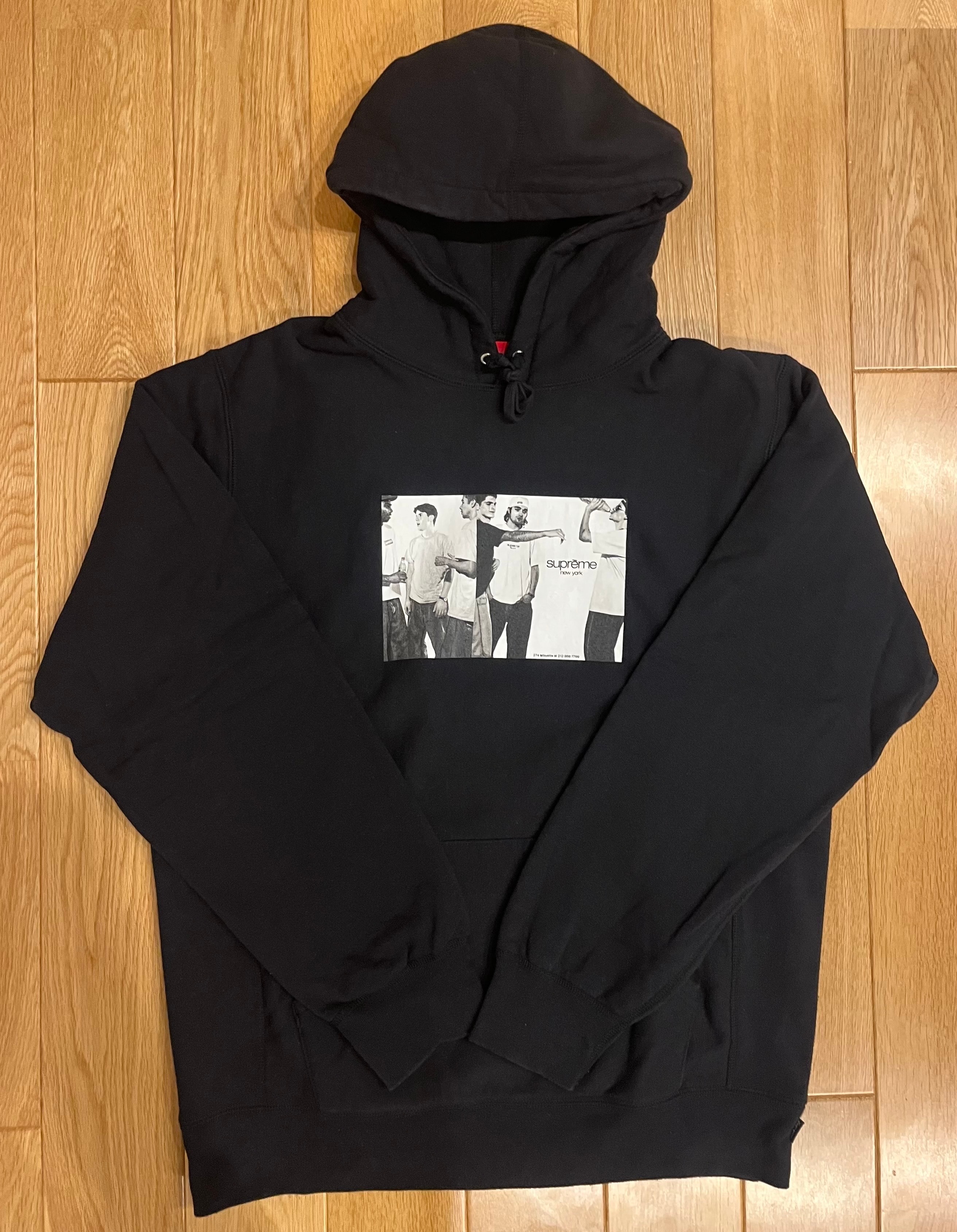Supreme Classic Ad Hooded Sweatshirt "Black"