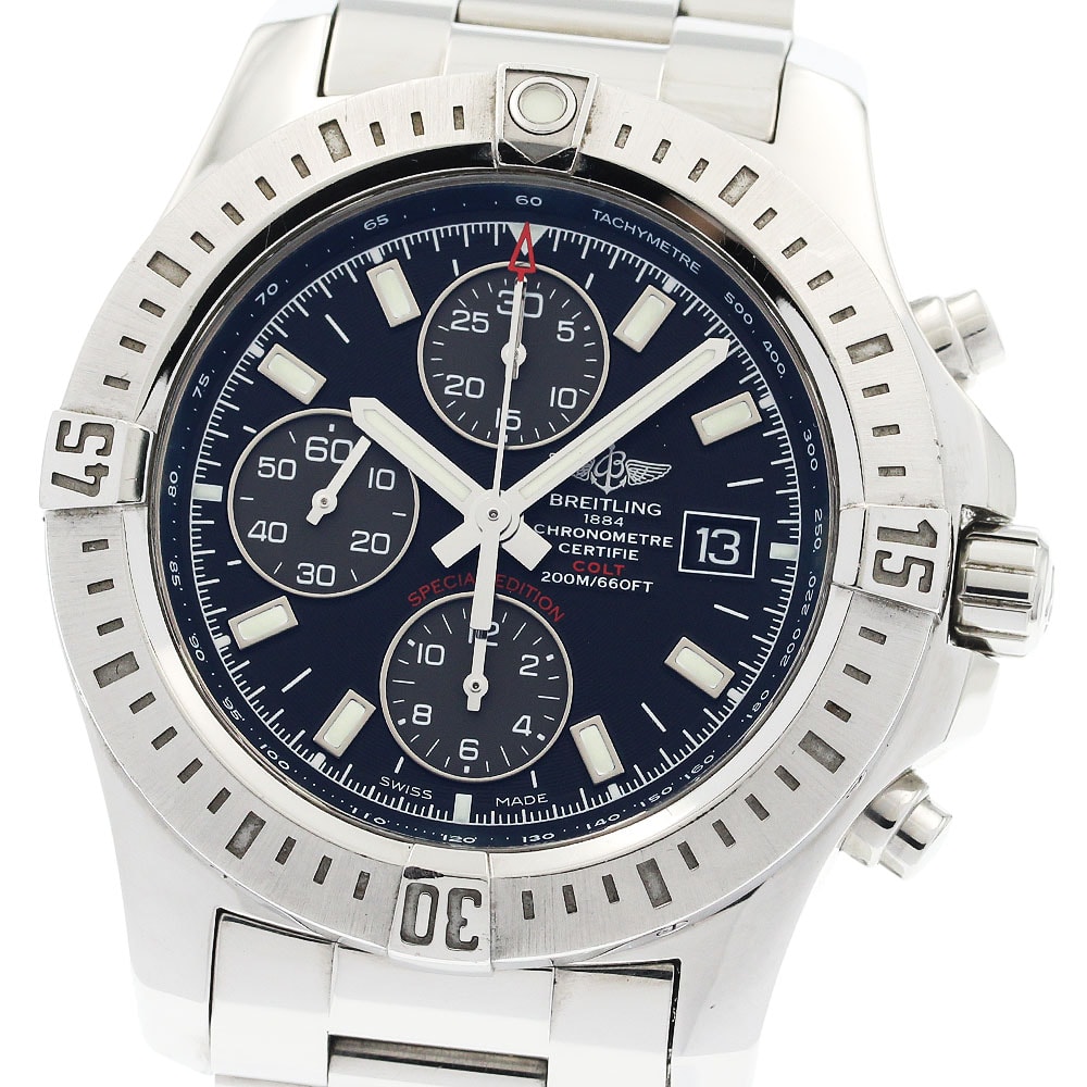 ブライトリング コルト  クロノグラフ A13388 メンズ 【中古】