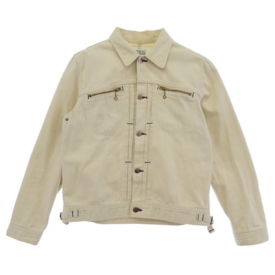 Needles ニードルス デニム コットン 日本製 トラッカー ジャケット オフホワイト系 M【中古】