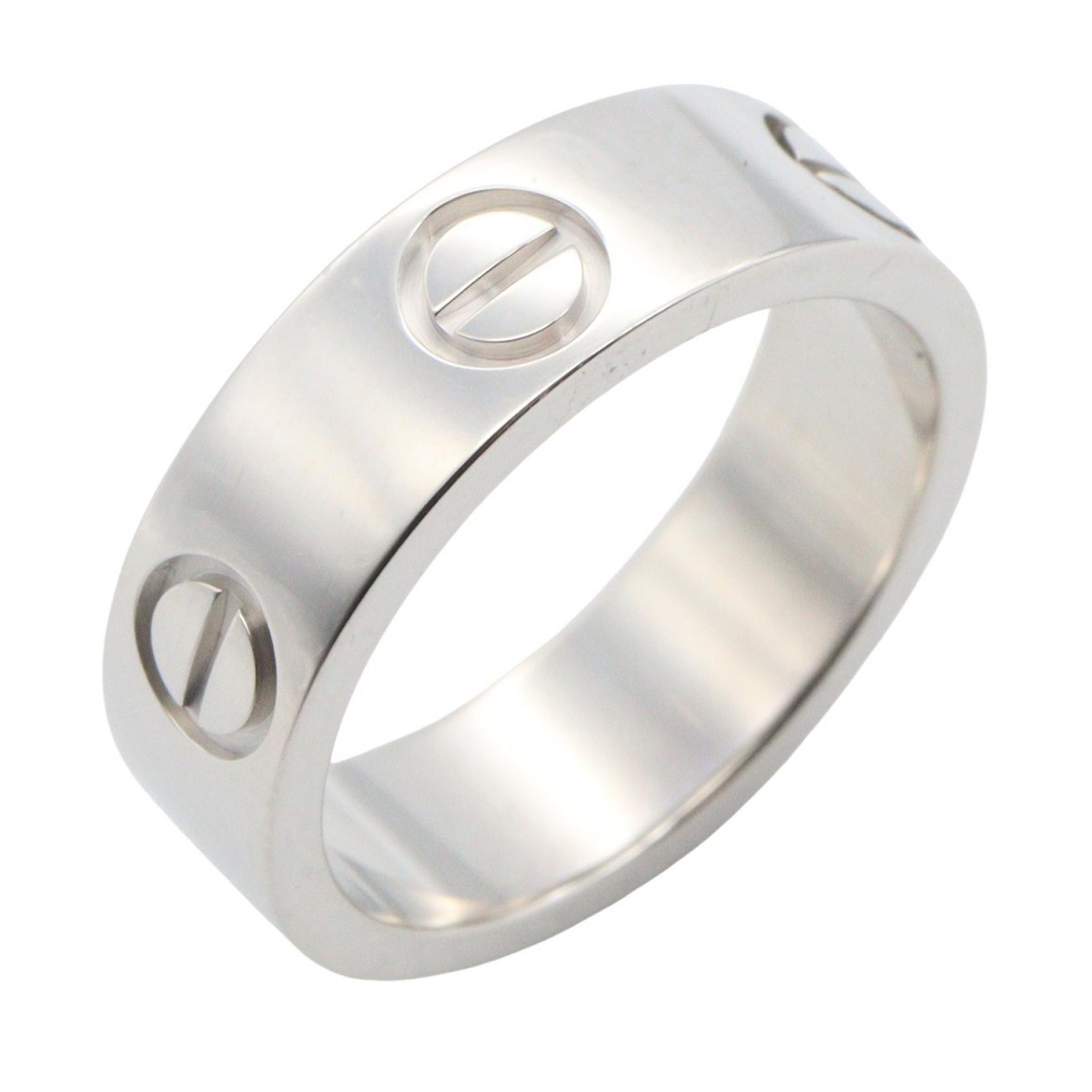 カルティエ CARTIER ラブリング リング・指輪 ジュエリー K18WG(ホワイトゴールド) メンズ レディース シルバー系 【中古】
