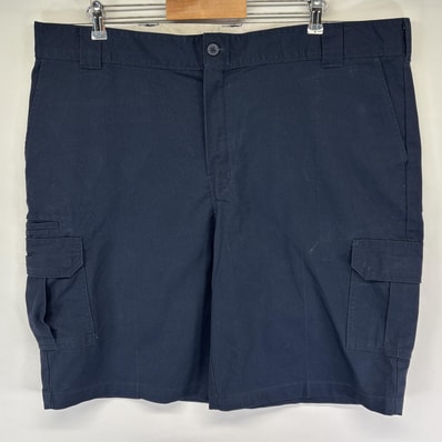 古着 ディッキーズ Dickies ショートパンツ カーゴ ワンポイントロゴ 半ズボン ハーフパンツ 短パン w44 ネイビー メンズ