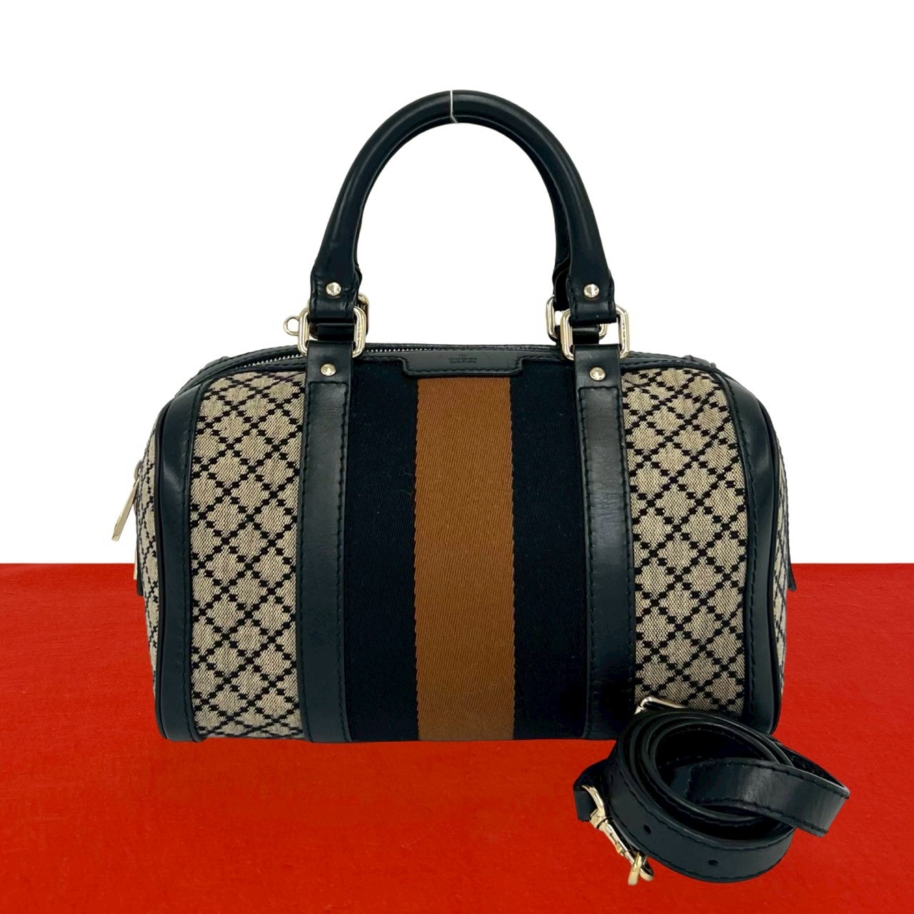 B (目立った傷や汚れなし)】GUCCI グッチ ディアマンテ ロゴ