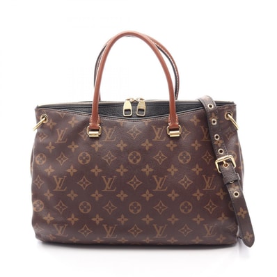 ルイ・ヴィトン LOUIS VUITTON パラス モノグラム ノワール 2WAY ハンドバッグ バッグ PVCコーティングキャンバス レザー レディース ブラウン系 / ブラック系 M41064 【中古】