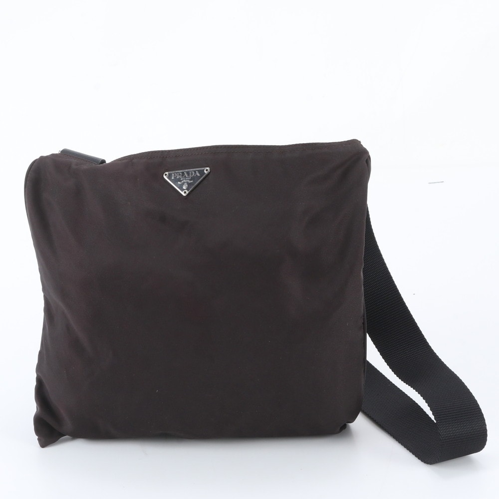 ■美品 プラダ テスート ナイロントライアングルロゴショルダーバッグ