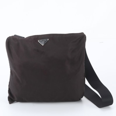 ■美品 プラダ テスート ナイロントライアングルロゴショルダーバッグ