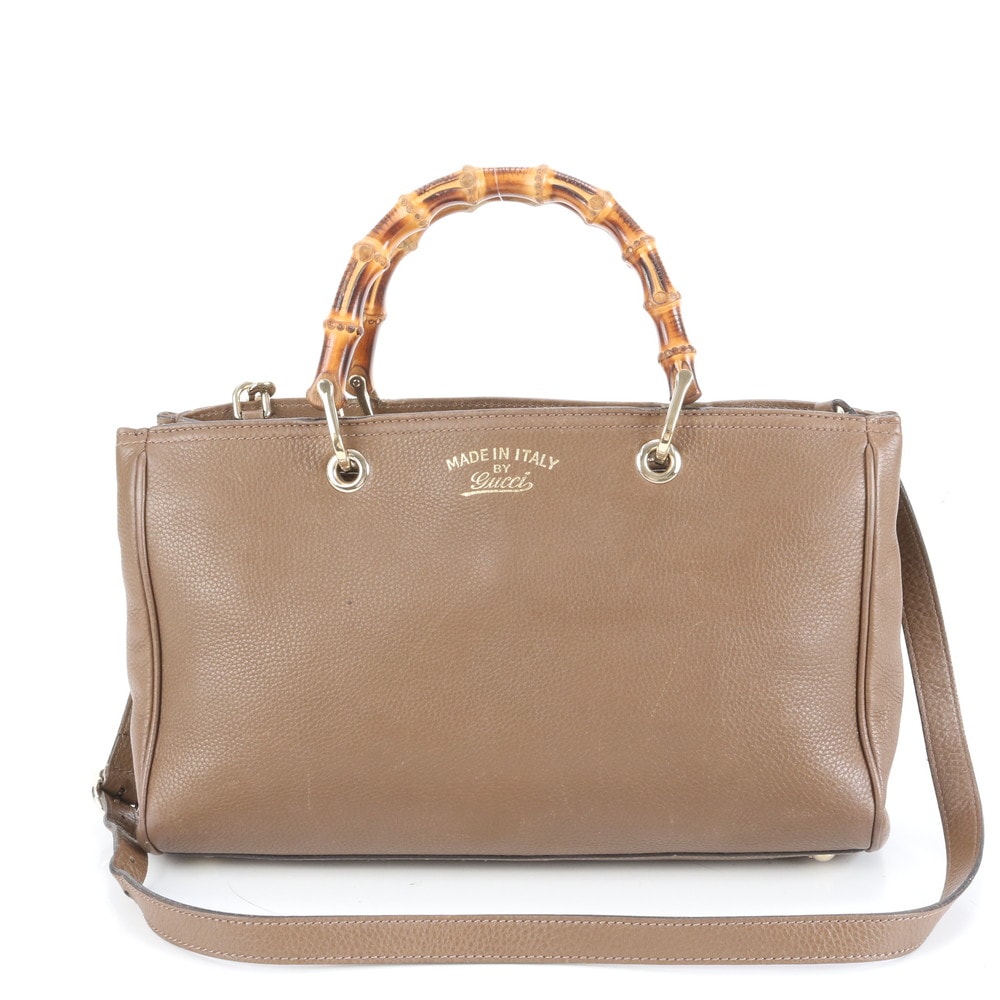 ■極美品 グッチ バンブー バンブー ショッパー323660