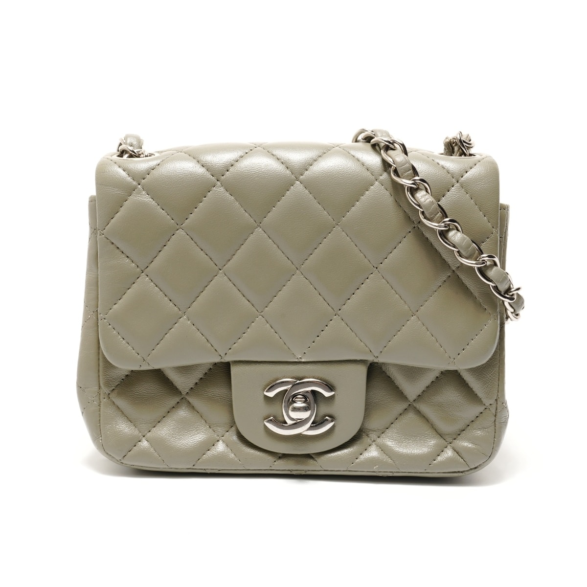 シャネル CHANEL キルティングラムスキン チェーンクロスボディバッグ 13番台 ショルダーバッグ【中古】