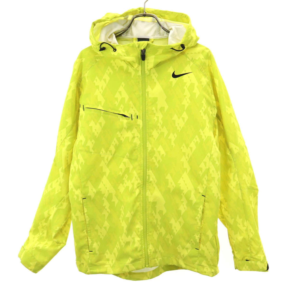 NIKE ナイキ 長袖 フードジャケット S イエロー系 ベンチレーション