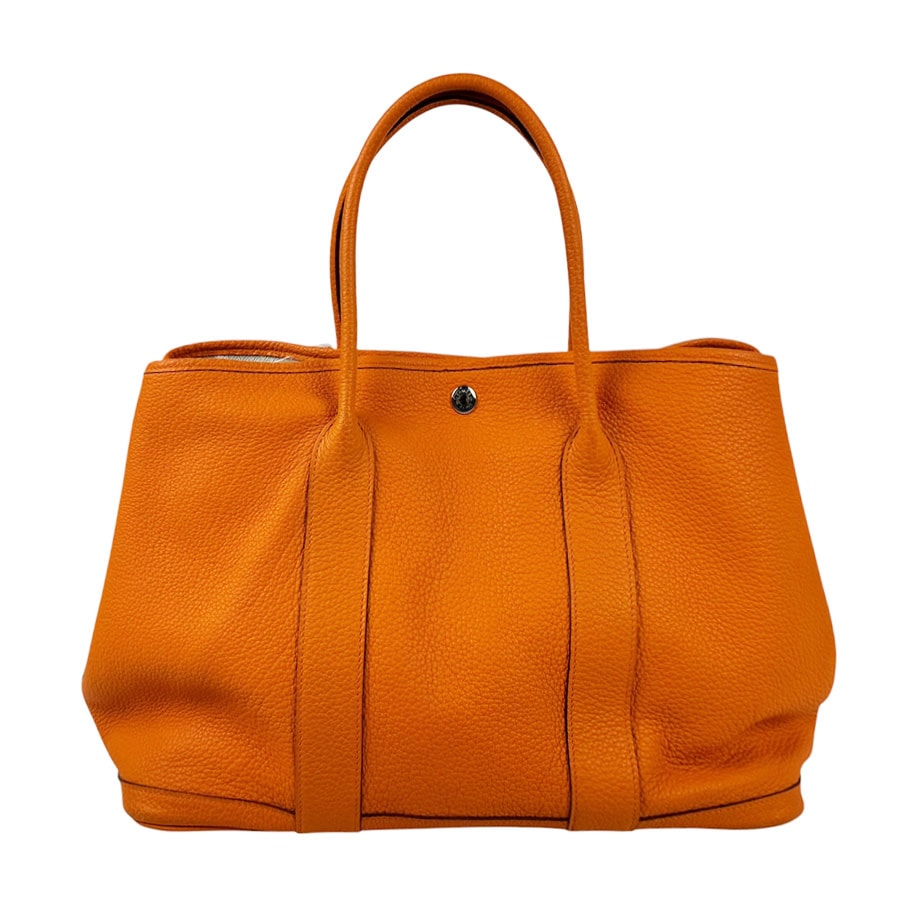 エルメス HERMES ハンドバッグ ガーデンパーティPM 36 ネゴンダ オレンジ レディース【中古】 z11201