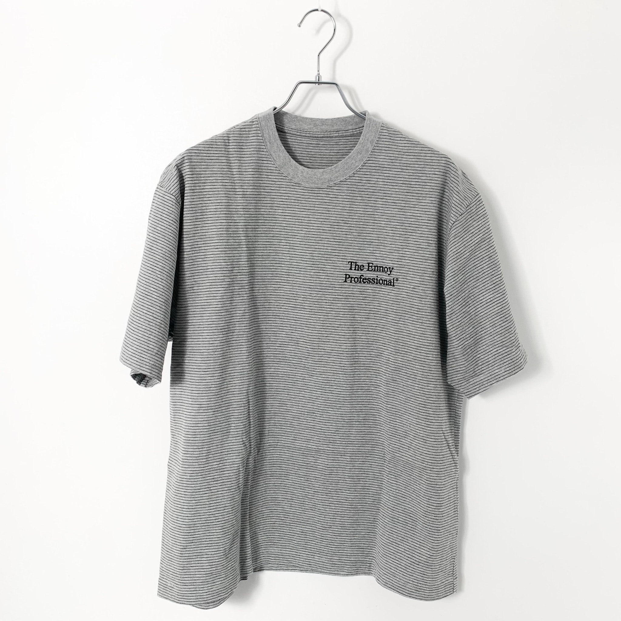 ENNOY 23SS S/S Border T-Shirt "Grey"