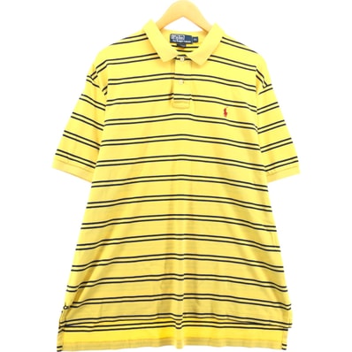 古着 ラルフローレン Ralph Lauren POLO by Ralph Lauren 半袖 ボーダー ポロシャツ メンズXL相当/eaa548496