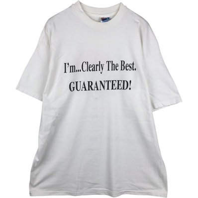 古着 90年代 ヘインズ Hanes BEEFY-T メッセージプリントTシャツ USA製 メンズXL相当 ヴィンテージ/eaa636201