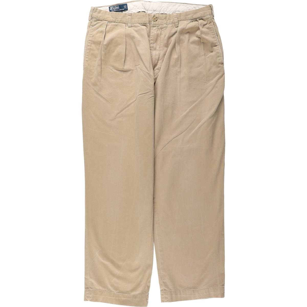古着 ラルフローレン Ralph Lauren POLO by Ralph Lauren ANDREW PANT ツータック チノパンツ メンズw35相当/eaa680715