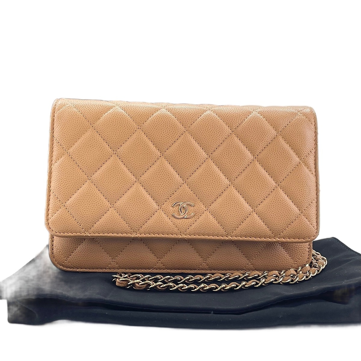 シャネル CHANEL キャビアスキン マトラッセ ショルダーバッグ【中古】