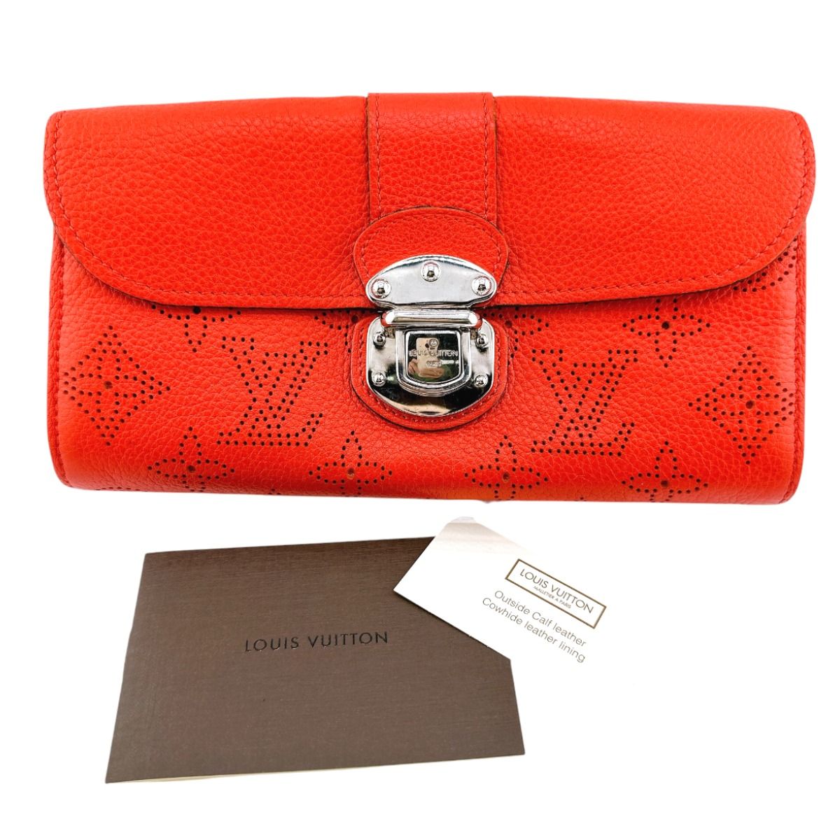 ルイヴィトン LOUIS VUITTON 二つ折り長財布 M58161 マヒナ 長財布