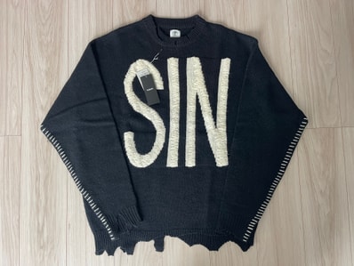 SAINT Mxxxxxx WOOL SWTER SIN "Black"