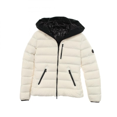 モンクレール MONCLER HERBE フード付き ダウンジャケット 衣料品 アウター ナイロン レディース ホワイト系 H20931A00093 53132 【中古】