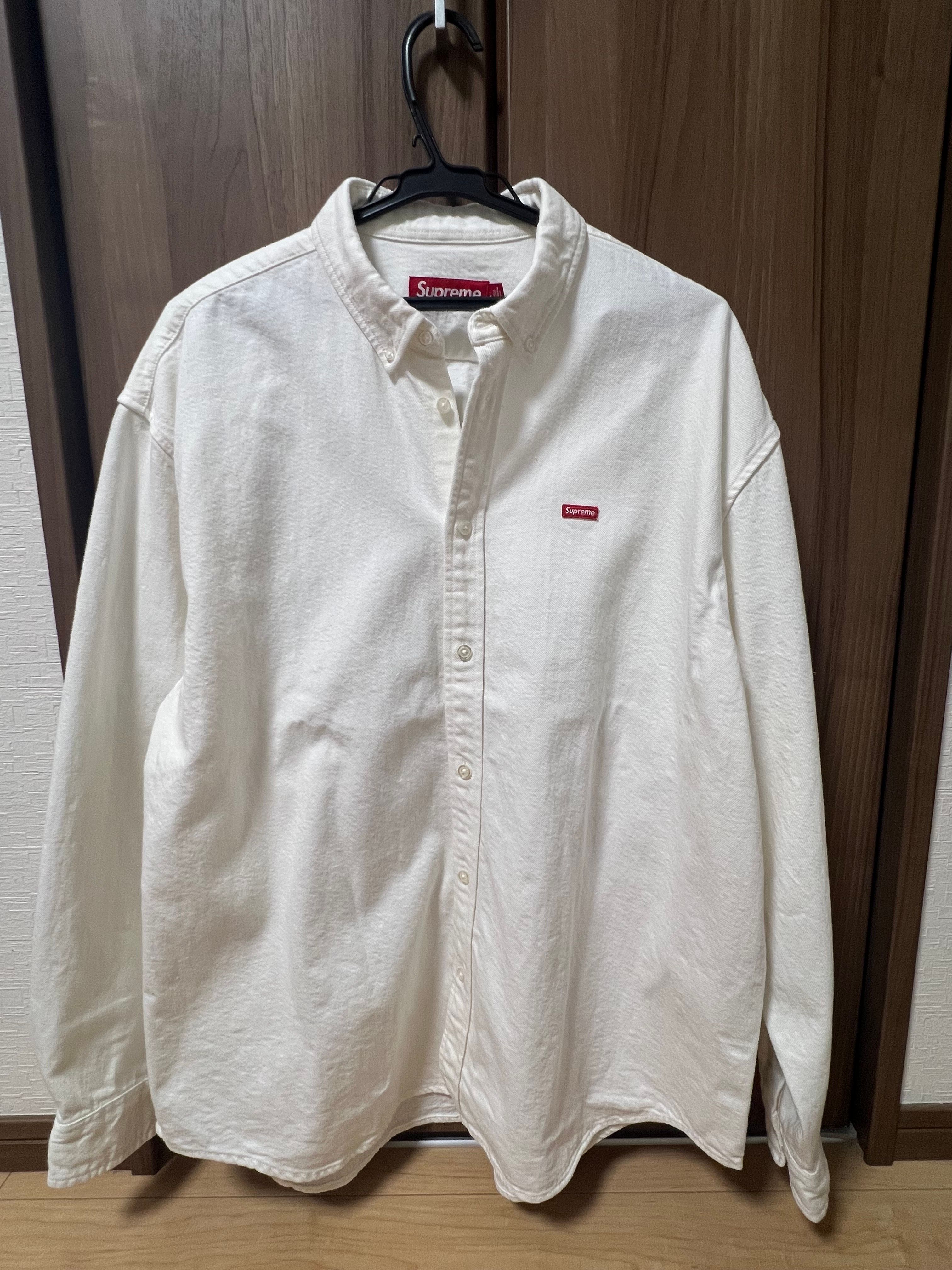 Supreme Small Box Denim Shirt "White" (25SS)