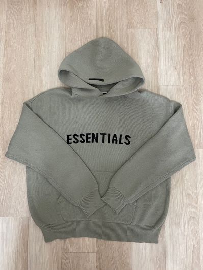 FEAR OF GOD ESSENTIALS KNIT PULLOVER "Pistachio"