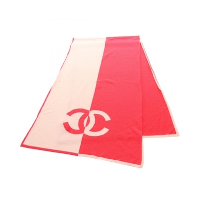 シャネル CHANEL ココマーク ストール 衣料品 カシミヤ レディース ピンク系 【中古】