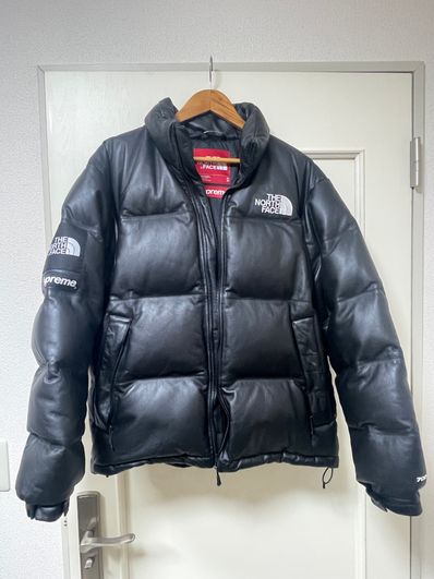 Supreme x The North Face Leather Nuptse Jacket "Black"