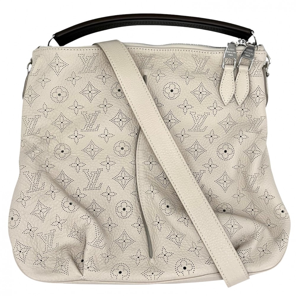 LOUIS VUITTON ルイヴィトン 2WAY セレネPM ハンドバッグ ショルダーバッグ M94275 モノグラムマヒナ    ベージュ系 シルバー金具 レディース 美品【中古品】
