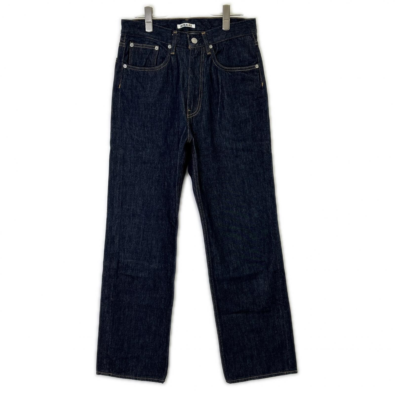 オーラリー 26SS A00P01DM インディゴ HARD TWIST DENIM 5P PANTS 28