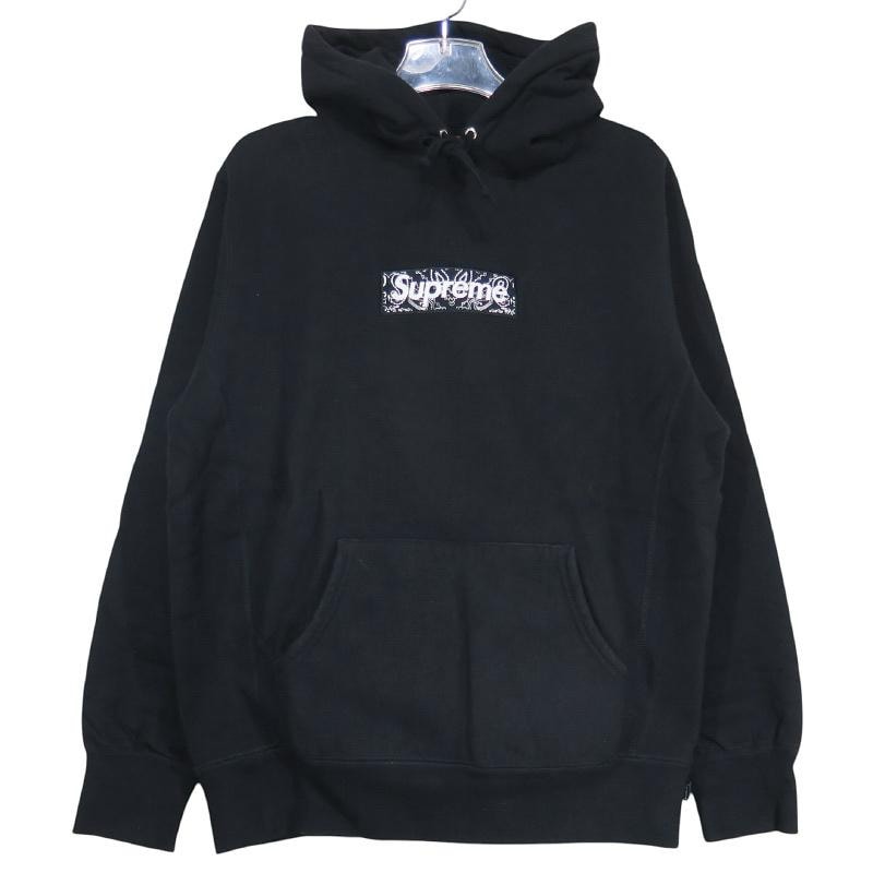 Supreme Bandana Box Logo Hooded Sweatshirt "Black"