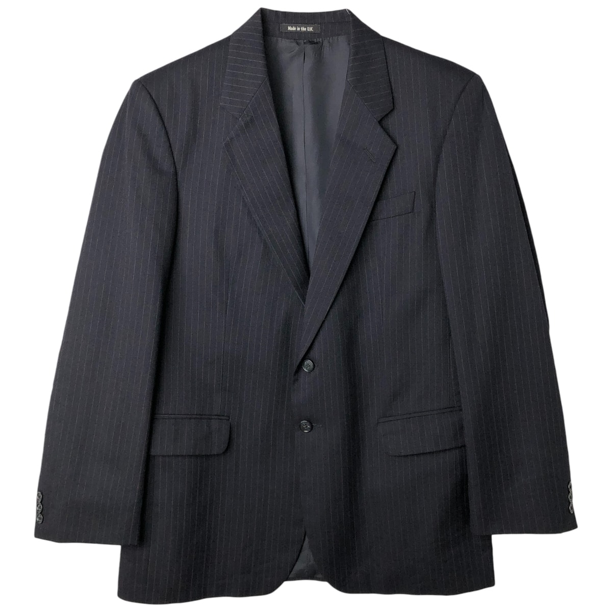 古着 セントマイケル St.Michael ストライプ柄 ウールテーラードジャケット 英国製 メンズM相当/eaa458211