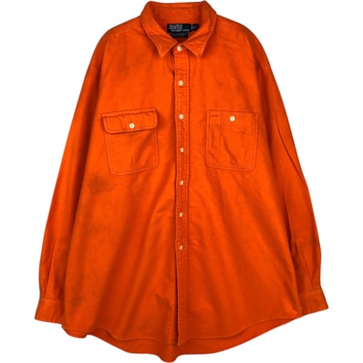 古着 ラルフローレン Ralph Lauren POLO by Ralph Lauren 長袖 ヘビーネルシャツ メンズXXL相当/eaa477666