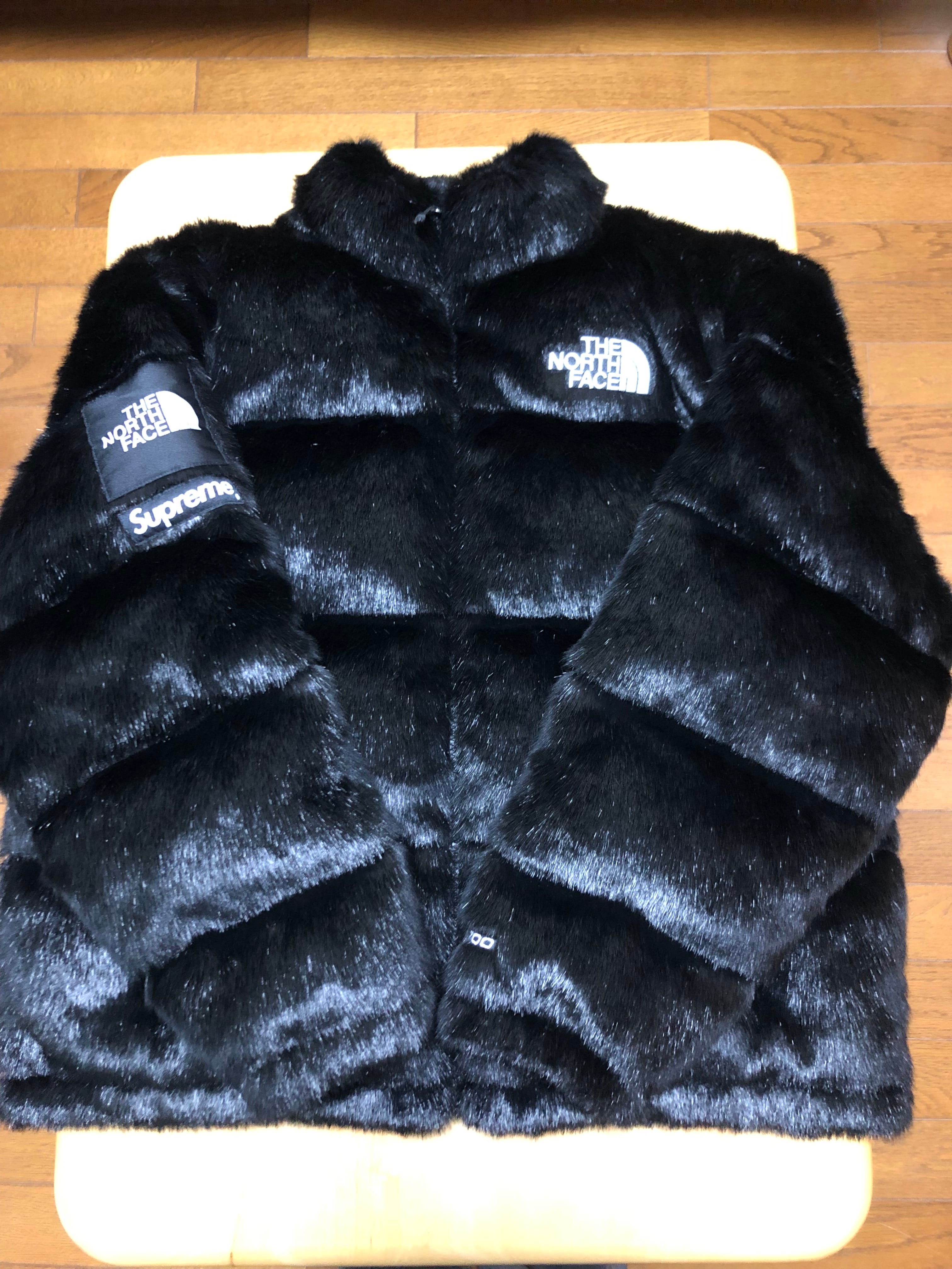 Supreme x The North Face Faux Fur Nuptse Jacket "Black"
