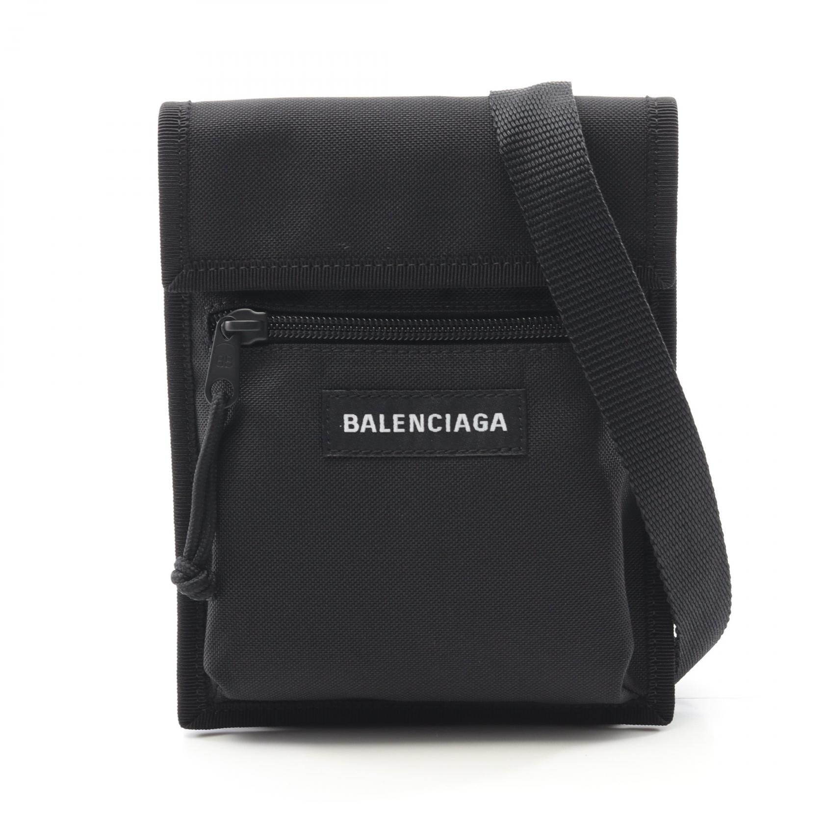 バレンシアガ BALENCIAGA EXPLORER スモールポーチ ショルダーバッグ バッグ ナイロン メンズ ブラック系 6559822JMJX1000 【新品】