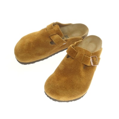 【中古】ビルケンシュトック BIRKENSTOCK BOSTON スエード サンダル ブラウン【サイズ26.5】【メンズ】