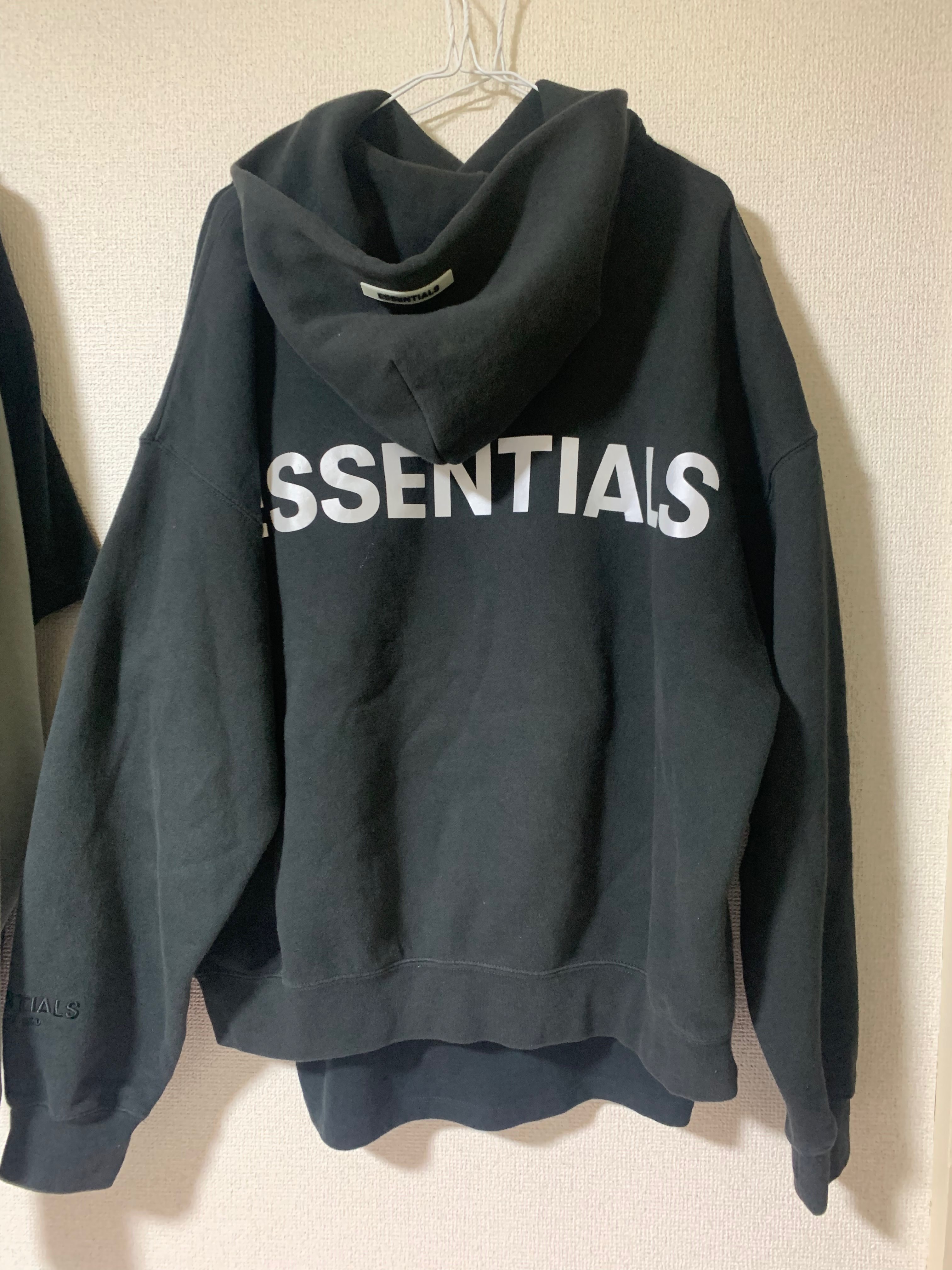 FEAR OF GOD ESSENTIALS 3M logo Pullover Hoodie "Black"
