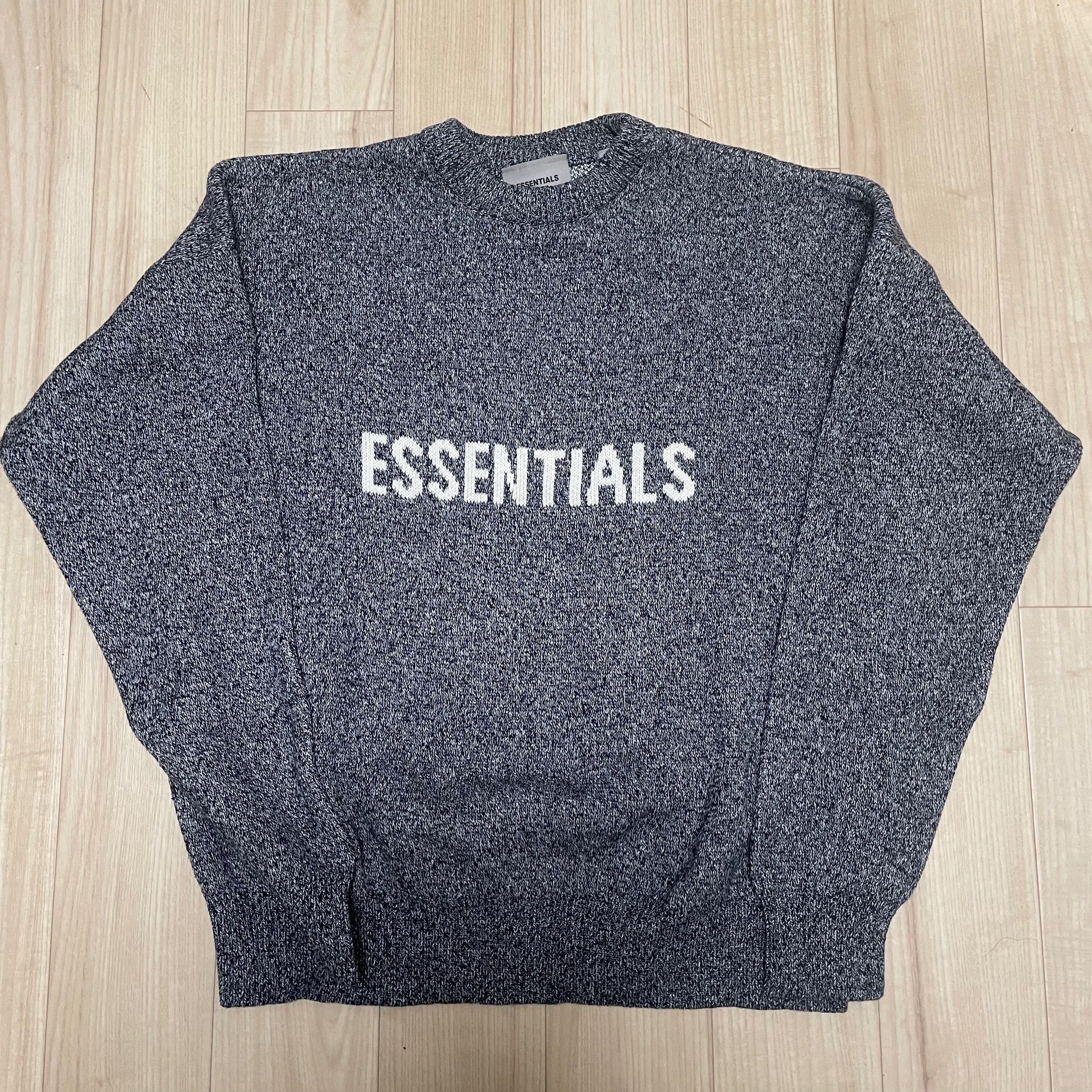 FEAR OF GOD ESSENTIALS Knit Sweater "Grey Melange"