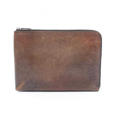 ベルルッティ Berluti ニノ GM カリグラフィ セカンドバッグ クラッチバッグ バッグ レザー メンズ ブラウン系 【中古】