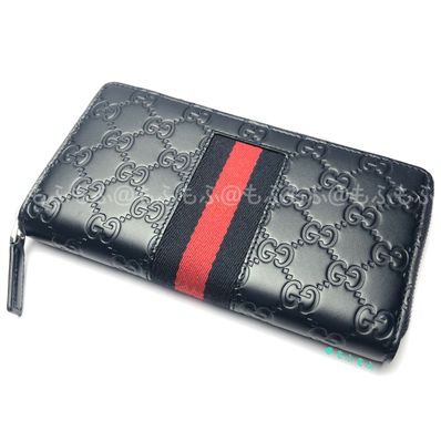 グッチ シグネチャー ジップアラウンドウォレット ラウンドファスナー長財布