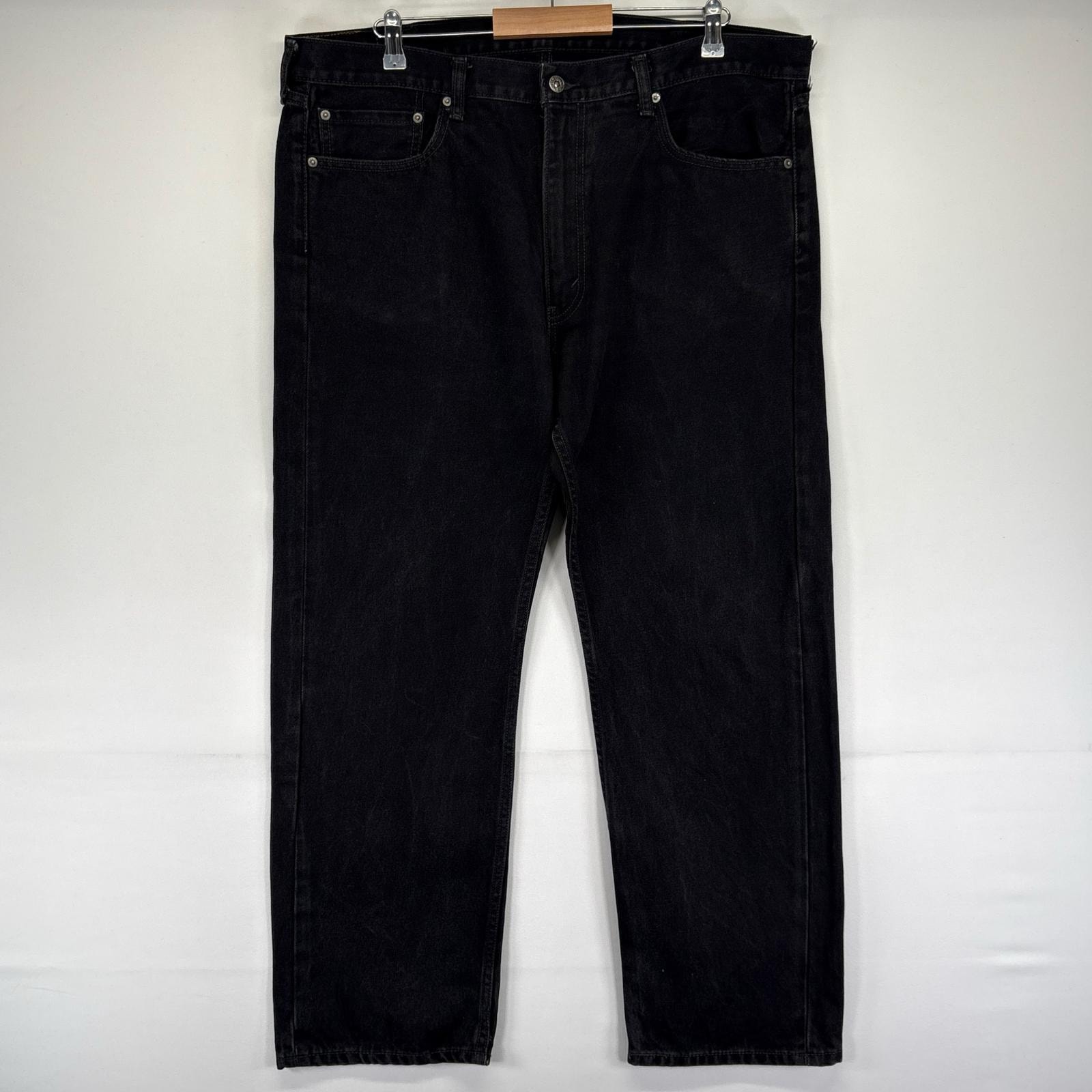 古着 リーバイス Levi's デニム パンツ 505 カラー ジッパーフライ 5ポケット ジーパン 大きいサイズ w40 L30  ブラック系 メンズ