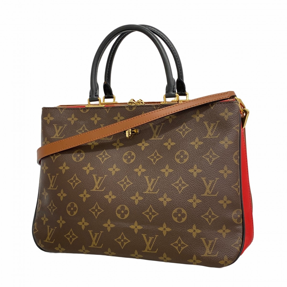 ★SALE【6db1856-k】ルイヴィトン ハンドバッグ モノグラム ミルフィーユ M44254 ブラウン 2wayバッグ【中古】レディース