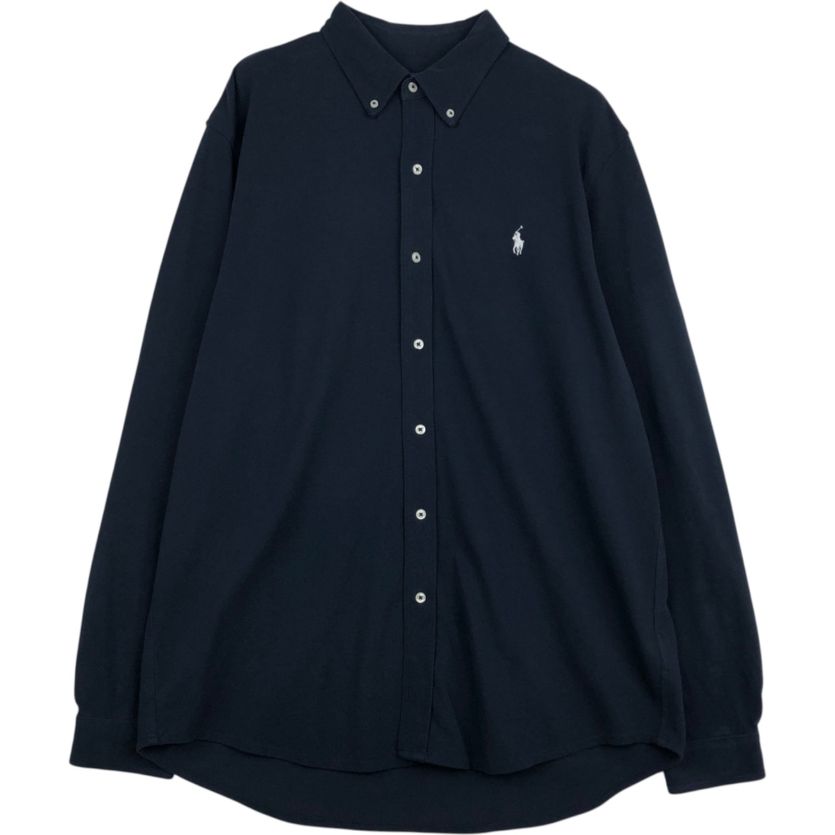 古着 ラルフローレン Ralph Lauren FEATHER RWEIGHT MESH 長袖 ボタンダウンシャツ XL メンズXL相当/eaa635608