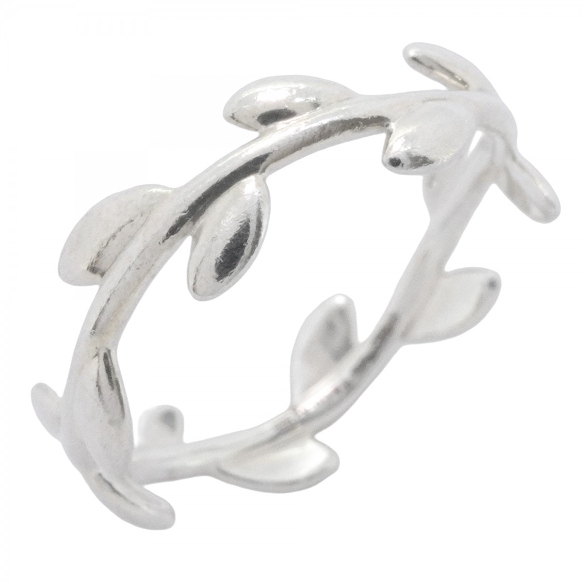 【6jdb0116-k】ティファニー リング リーフ シルバー925 13.5号【中古】レディース