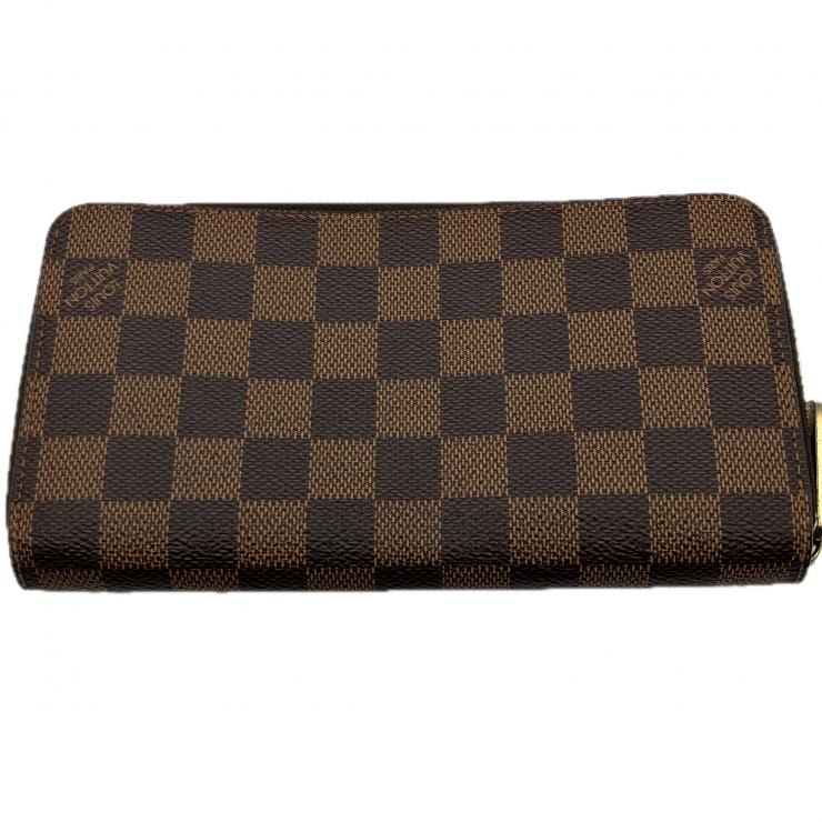 LOUIS VUITTON ダミエ N41661 ジッピー・ウォレット 長財布 ブラウン 鑑定済み 正規品 ルイ・ヴィトン