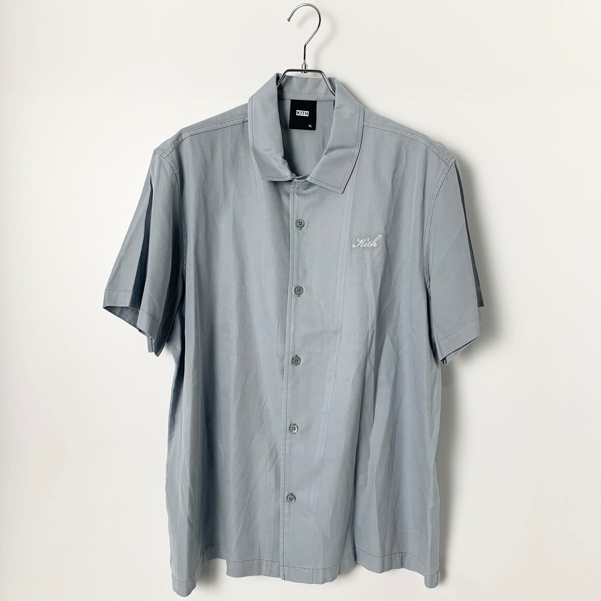 Kith Thompson Camp Collar Shirt "Light Indigo"