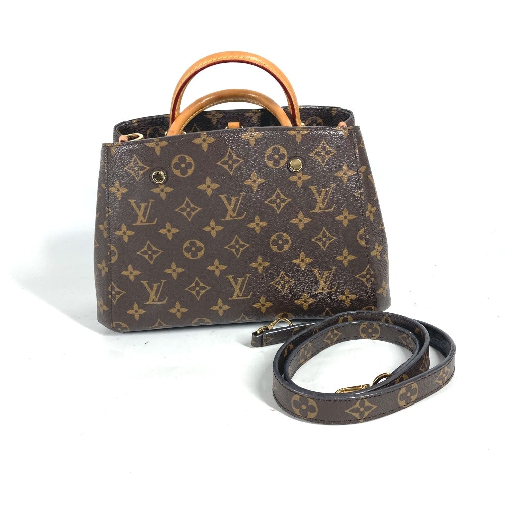 ルイヴィトン LOUIS VUITTON モンテーニュBB M41055 モノグラム 2WAYバッグ ショルダーバッグ トートバッグ 斜め掛け ハンドバッグ モノグラムキャンバス ブラウン