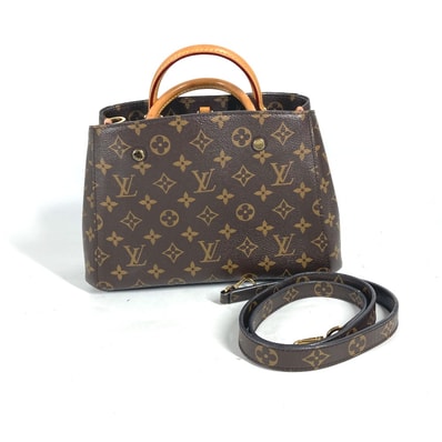 ルイヴィトン LOUIS VUITTON モンテーニュBB M41055 モノグラム 2WAYバッグ ショルダーバッグ トートバッグ 斜め掛け ハンドバッグ モノグラムキャンバス ブラウン