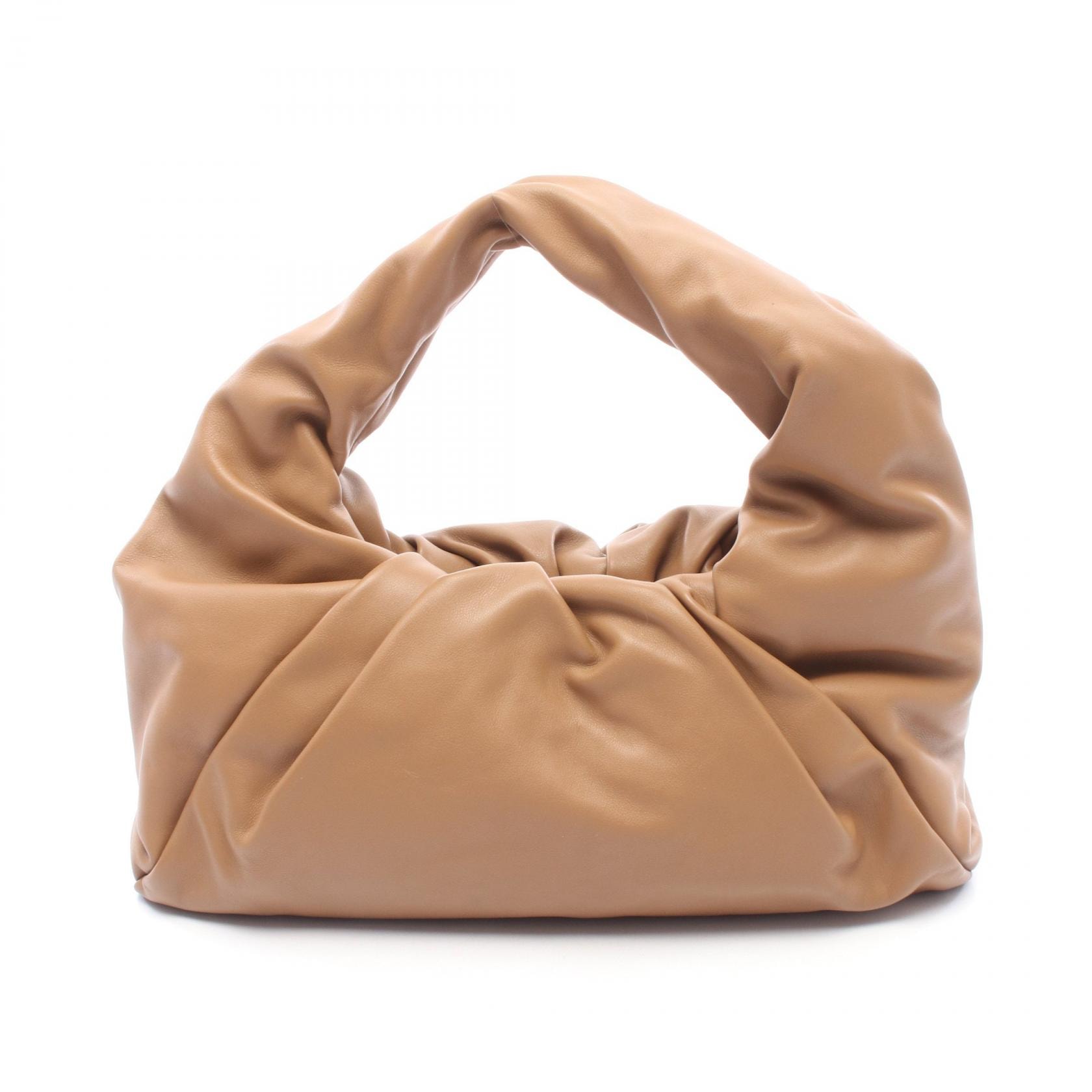 ボッテガヴェネタ BOTTEGA VENETA ショルダー ザ ポーチ ショルダーバッグ バッグ ラムスキン(羊革) レディース ブラウン系 610524 【中古】