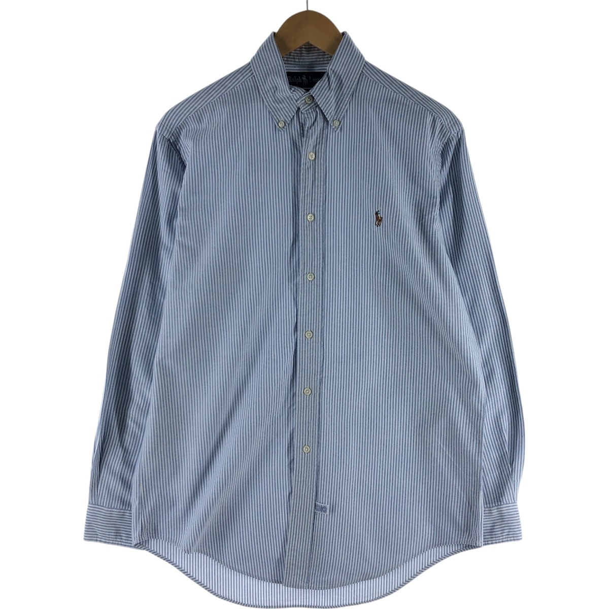 古着 ラルフローレン Ralph Lauren YARMOUTH 長袖 ボタンダウンストライプシャツ メンズS相当/eaa531011