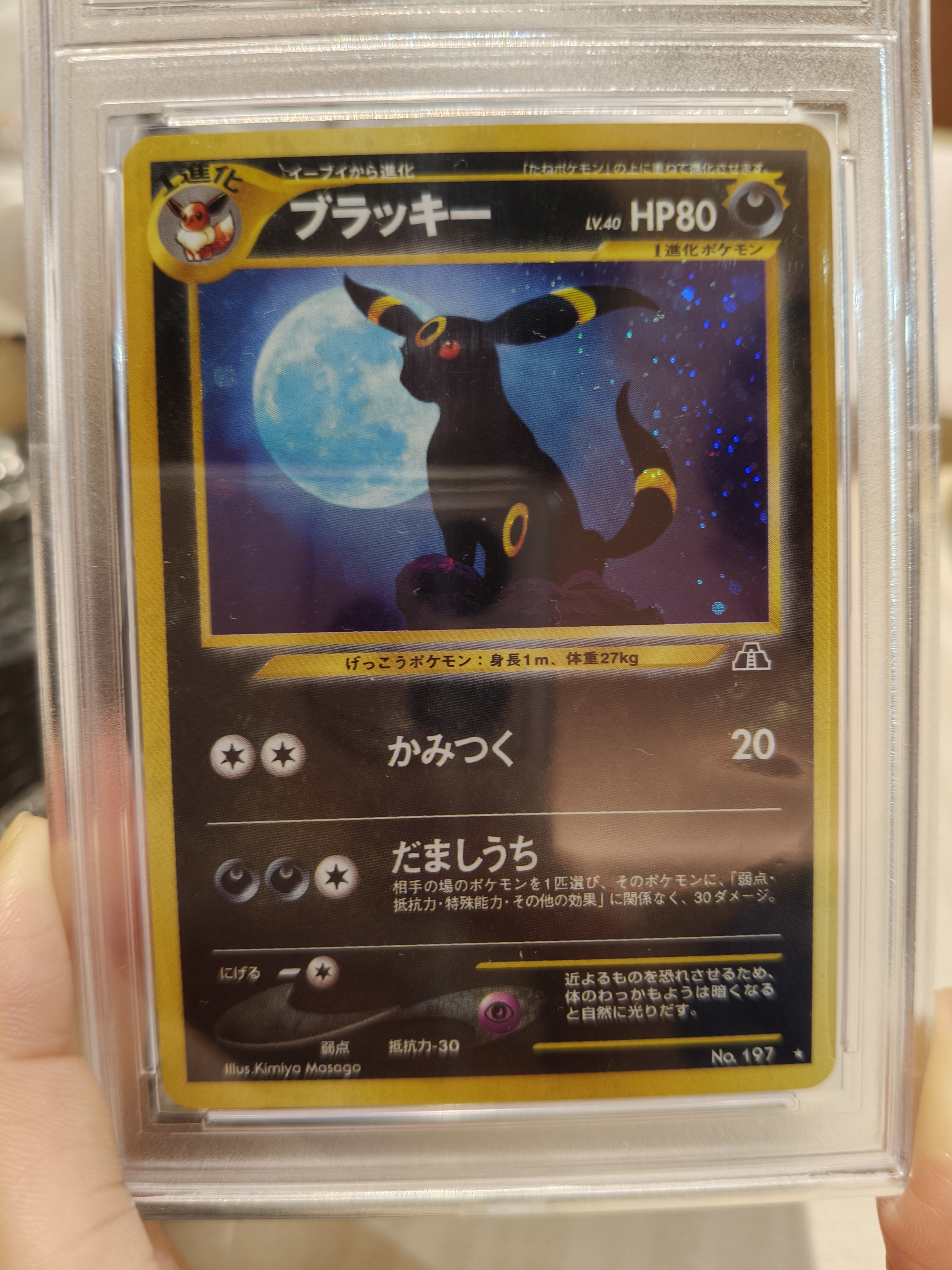 ブラッキー 旧裏 ホロ★【PSA9】遺跡をこえて NO.197 渦巻ホロ ポケモンカード ブラッキー 旧裏面 遺跡をこえて… No.197 渦巻きホロ